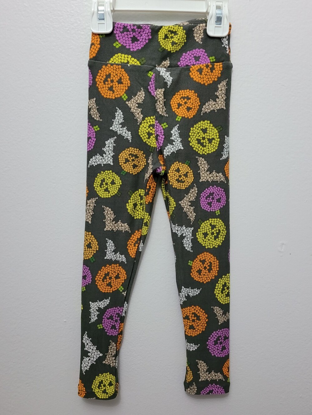 Girls LuLaRoe Pumpkin Jack-o-lantern leggings sz s/m